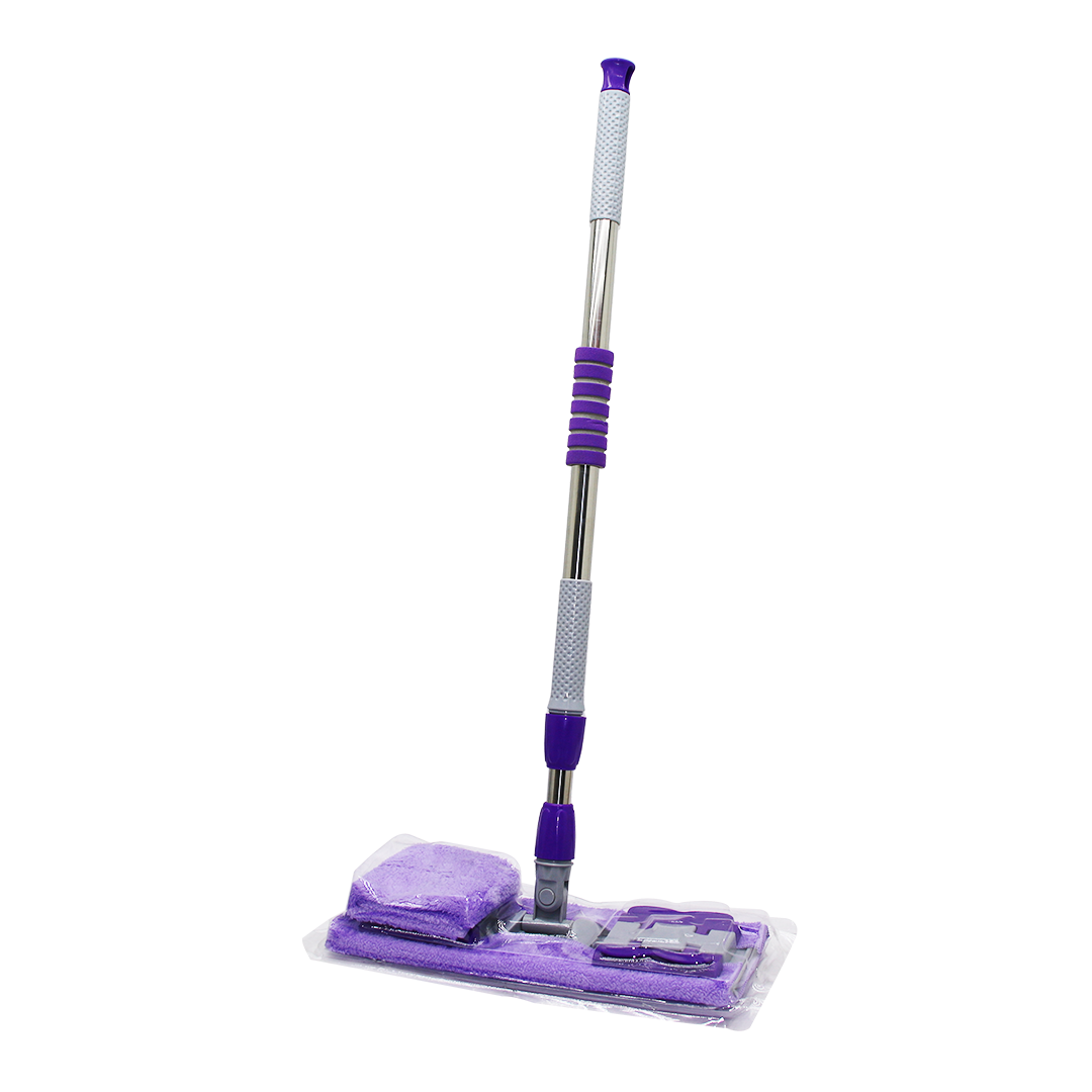 130CM SAPLI 360° DÖNER SAPLI PALET MOP - M.FİBER PASPAS YEDEK BEZLİ DUVAR SİLME MOP (4767)