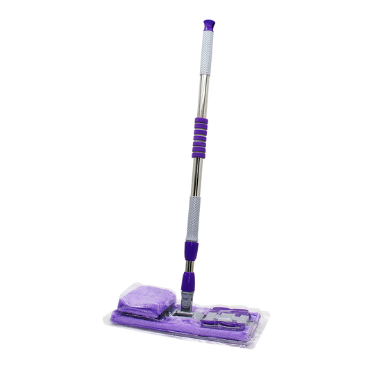 130CM SAPLI 360° DÖNER SAPLI PALET MOP - M.FİBER PASPAS YEDEK BEZLİ DUVAR SİLME MOP (4767)