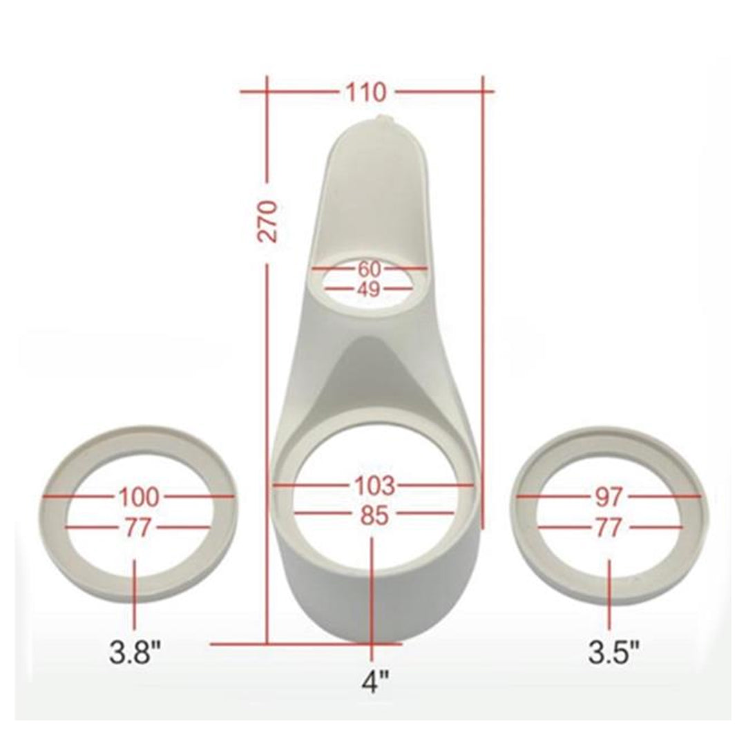 3.5 - 3.8 - 4 TWEETER MONTAJ YUVASI 1 ÇİFT (PLASTİK) (4767)