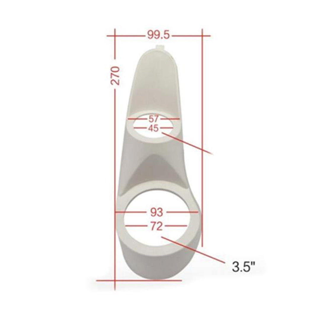 3.5 TWEETER MONTAJ YUVASI 1 ÇİFT (PLASTİK) (4767)