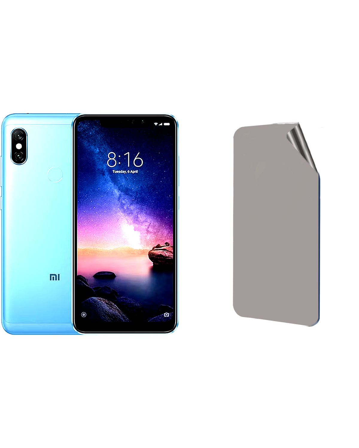 Xiaomi Redmi 6 Pro Uyumlu Hayalet Ekran Kırılmaz Cam Ekran Koruyucu Film 8684609383522