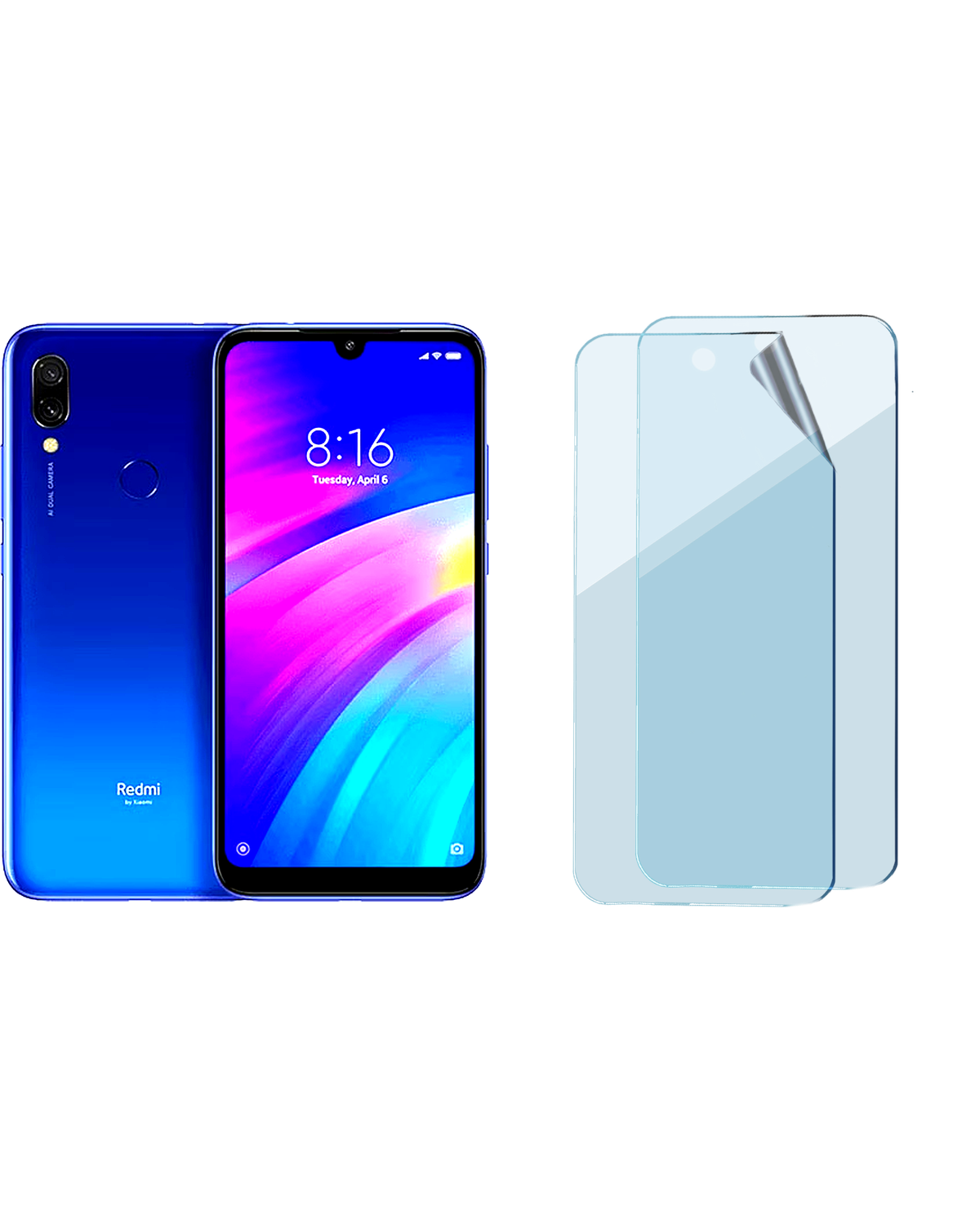 Xiaomi Redmi 7 Uyumlu Uv Nano Esnek Kırılmaz Cam Ekran Koruyucu Film 8684609263510