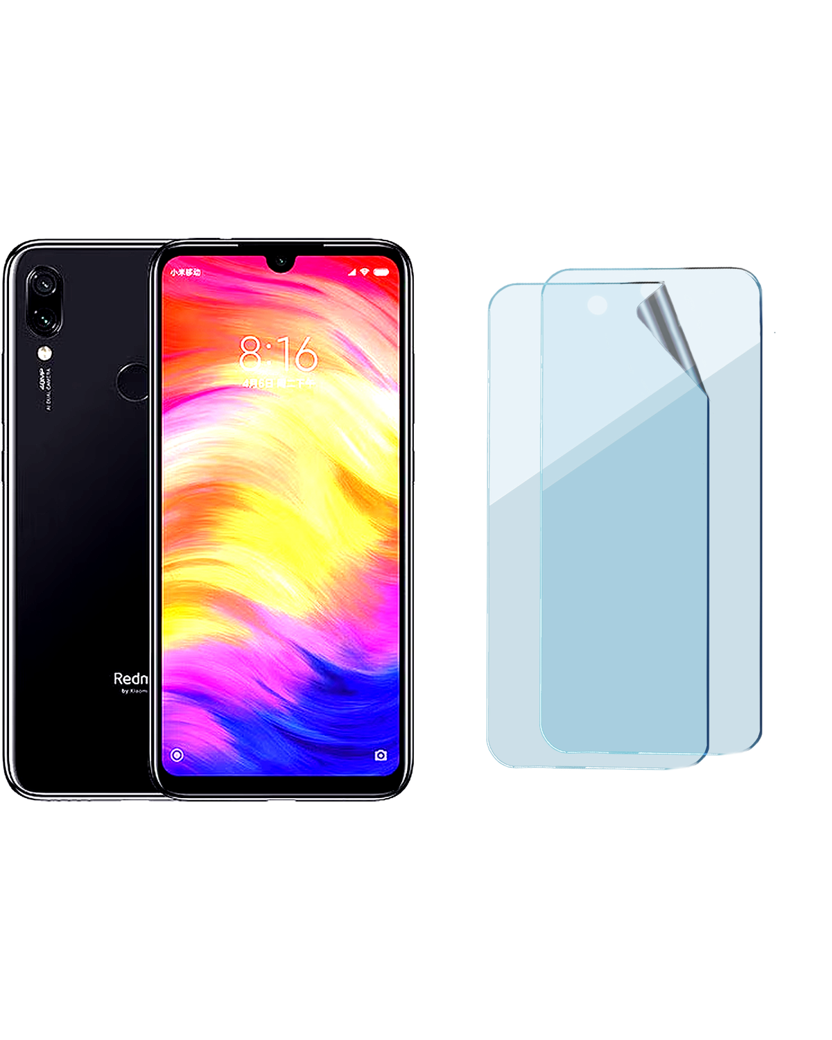 Xiaomi Redmi Note 7 Pro Uyumlu Uv Nano Esnek Kırılmaz Cam Ekran Koruyucu Film 8684609263756