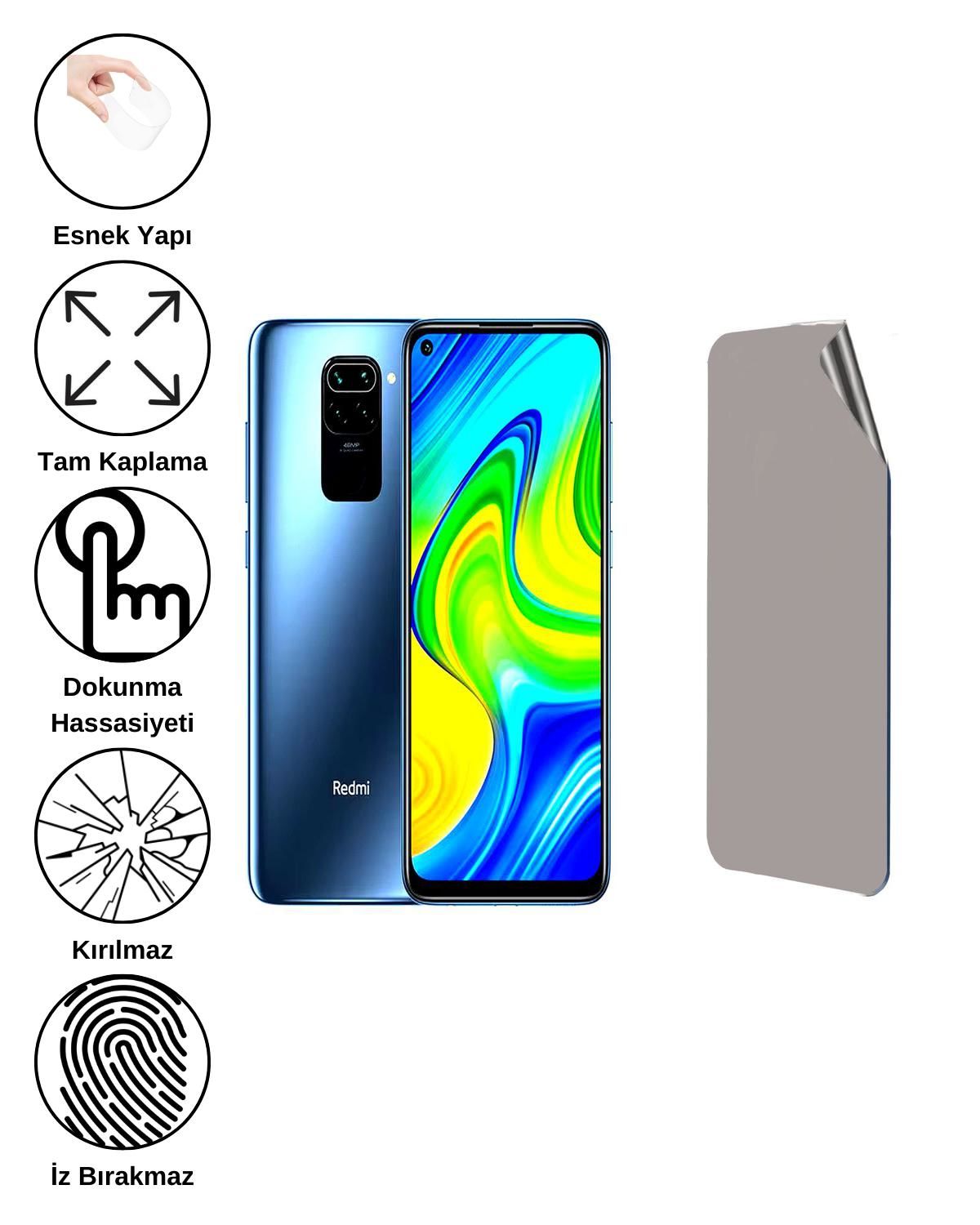 Xiaomi Redmi Note 9 Uyumlu Hayalet Ekran Kırılmaz Cam Ekran Koruyucu Film 8684609383041