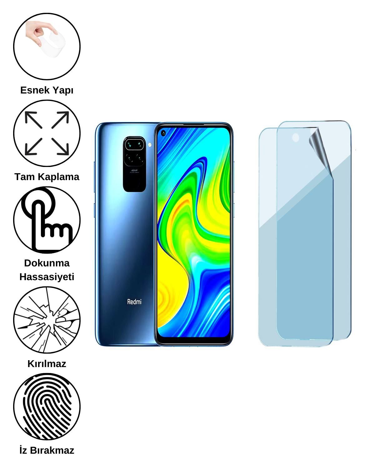 Xiaomi Redmi Note 9 Uyumlu Uv Nano Esnek Kırılmaz Cam Ekran Koruyucu Film 8684609263244