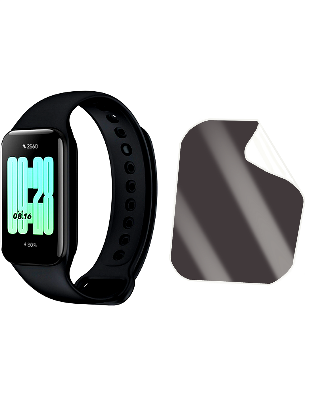 Xiaomi Smart Band 2 Saat Uyumlu Matte Esnek Ekran Kırılmaz Cam Ekran Koruyucu Film 8684609347142