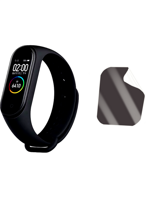 Xiaomi smart Band 4 Saat Uyumlu Hayalet Ekran Kırılmaz Cam Ekran Koruyucu Film 8684609406689