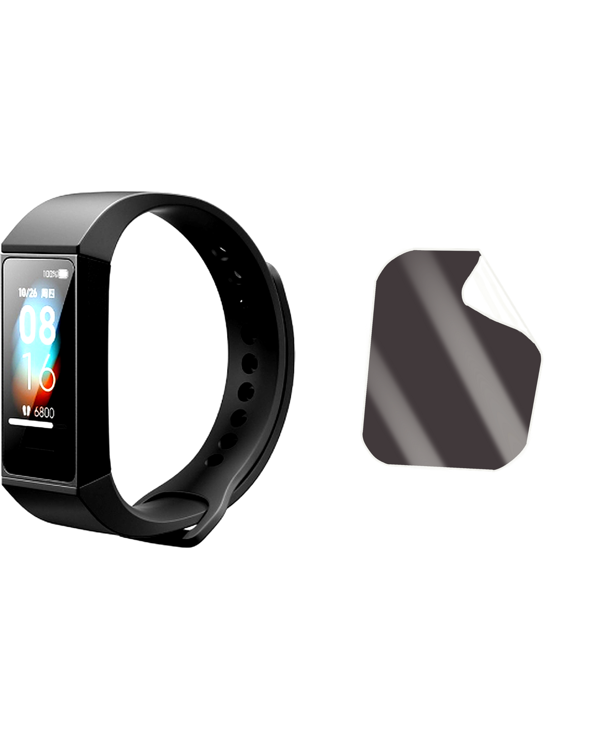 Xiaomi Smart Band 4C Saat Uyumlu Hayalet Ekran Kırılmaz Cam Ekran Koruyucu Film 8684609406801