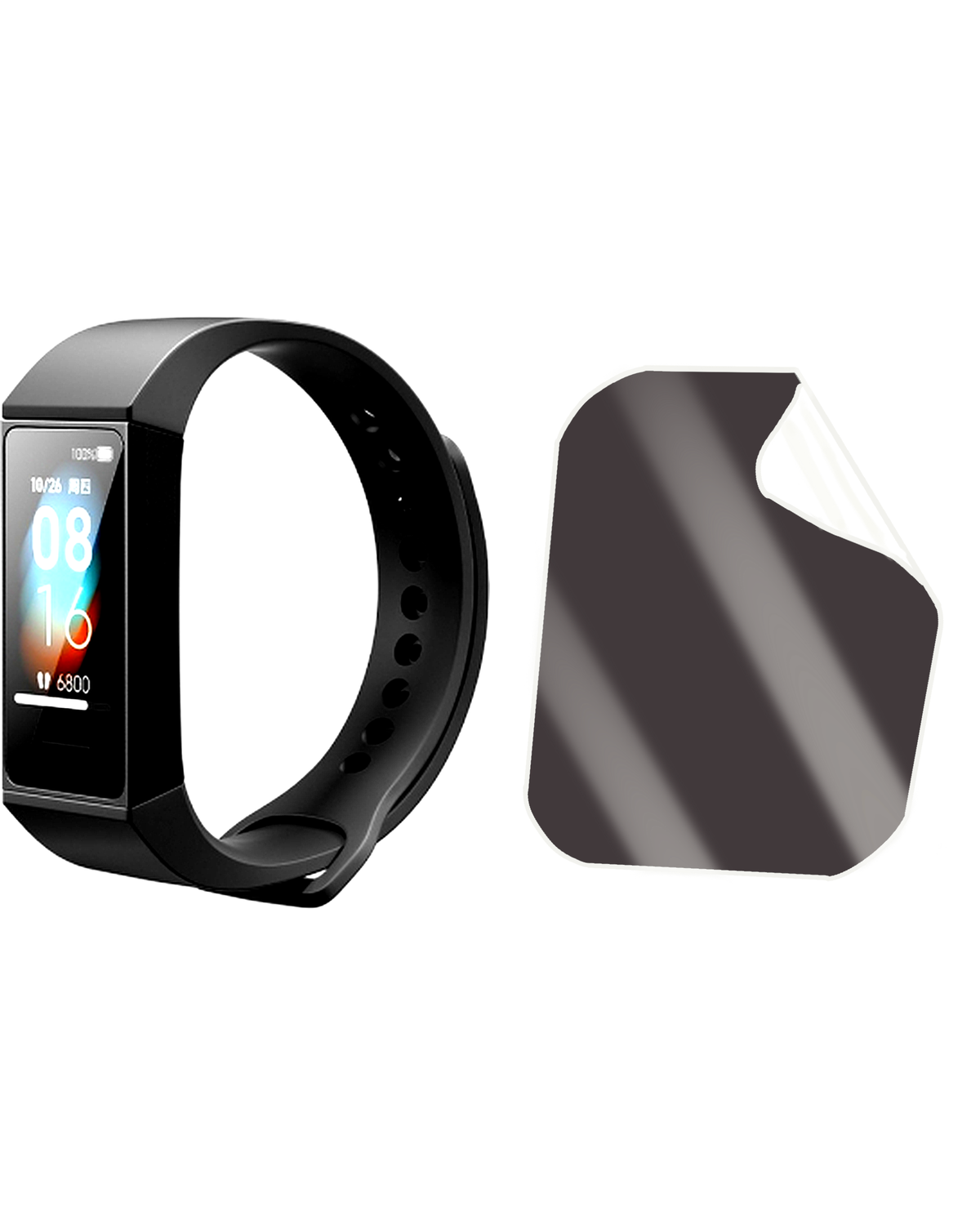 Xiaomi Smart Band 4C Saat Uyumlu Matte Esnek Ekran Kırılmaz Cam Ekran Koruyucu Film 8684609346909