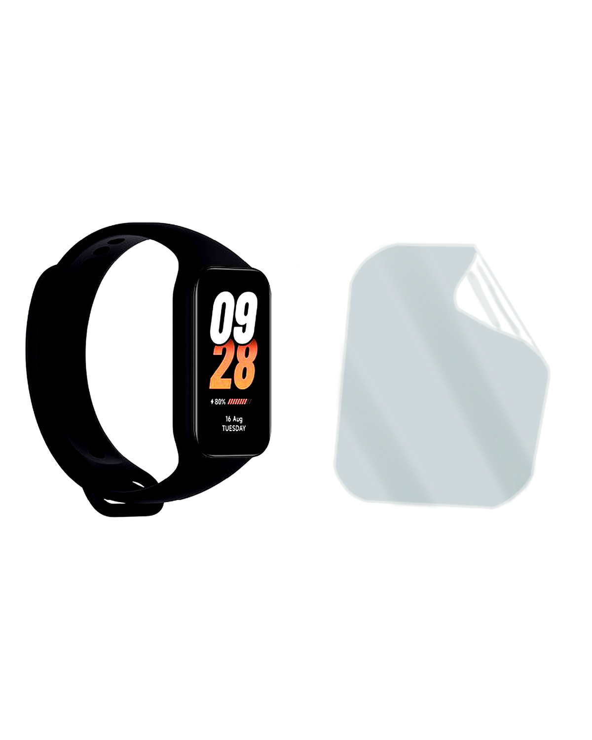 Xiaomi Smart Band 8 Active Saat Uyumlu Hydrojel Esnek Kırılmaz Cam Ekran Koruyucu Film 8684609227420