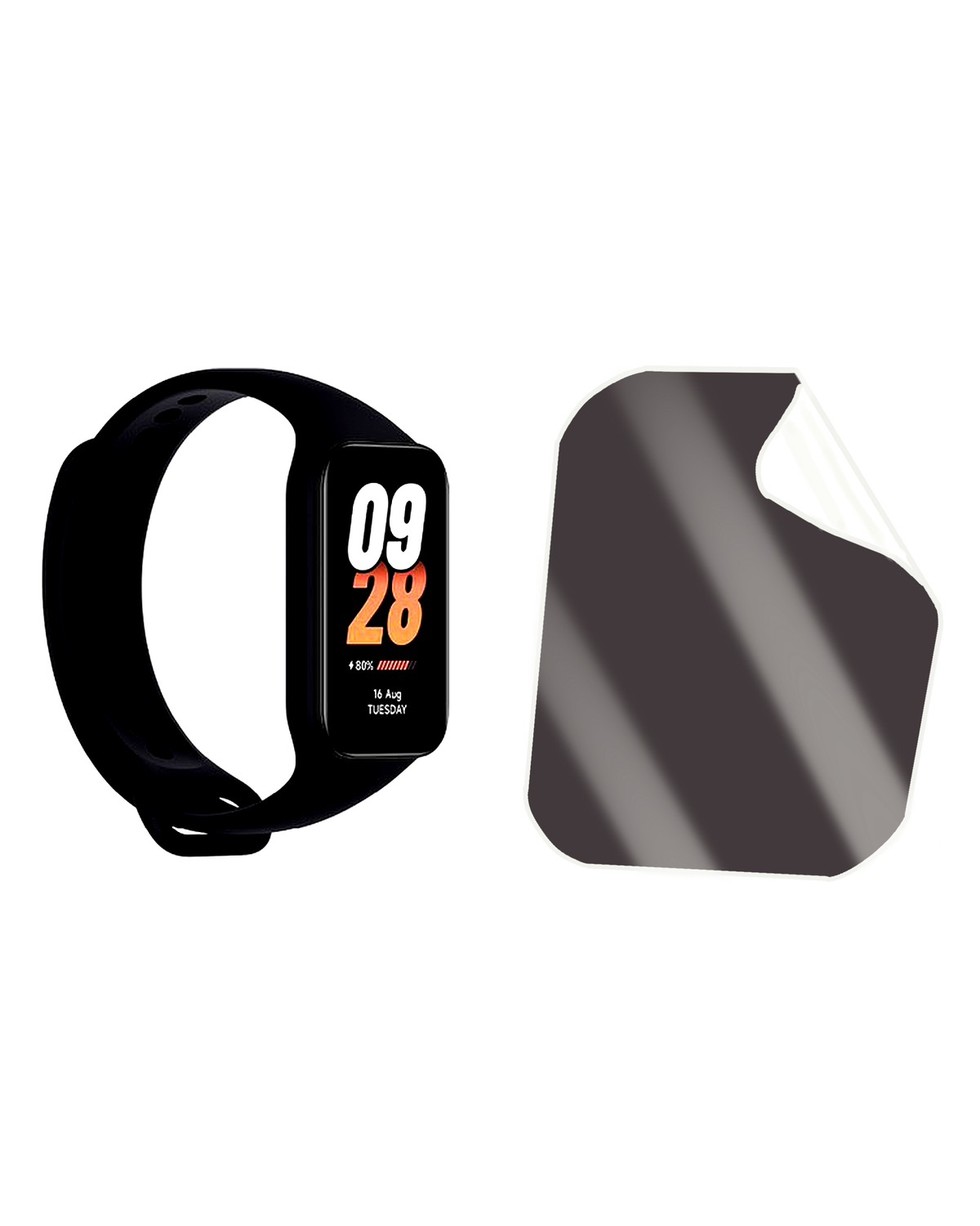 Xiaomi Smart Band 8 Active Saat Uyumlu Matte Esnek Ekran Kırılmaz Cam Ekran Koruyucu Film 8684609347227