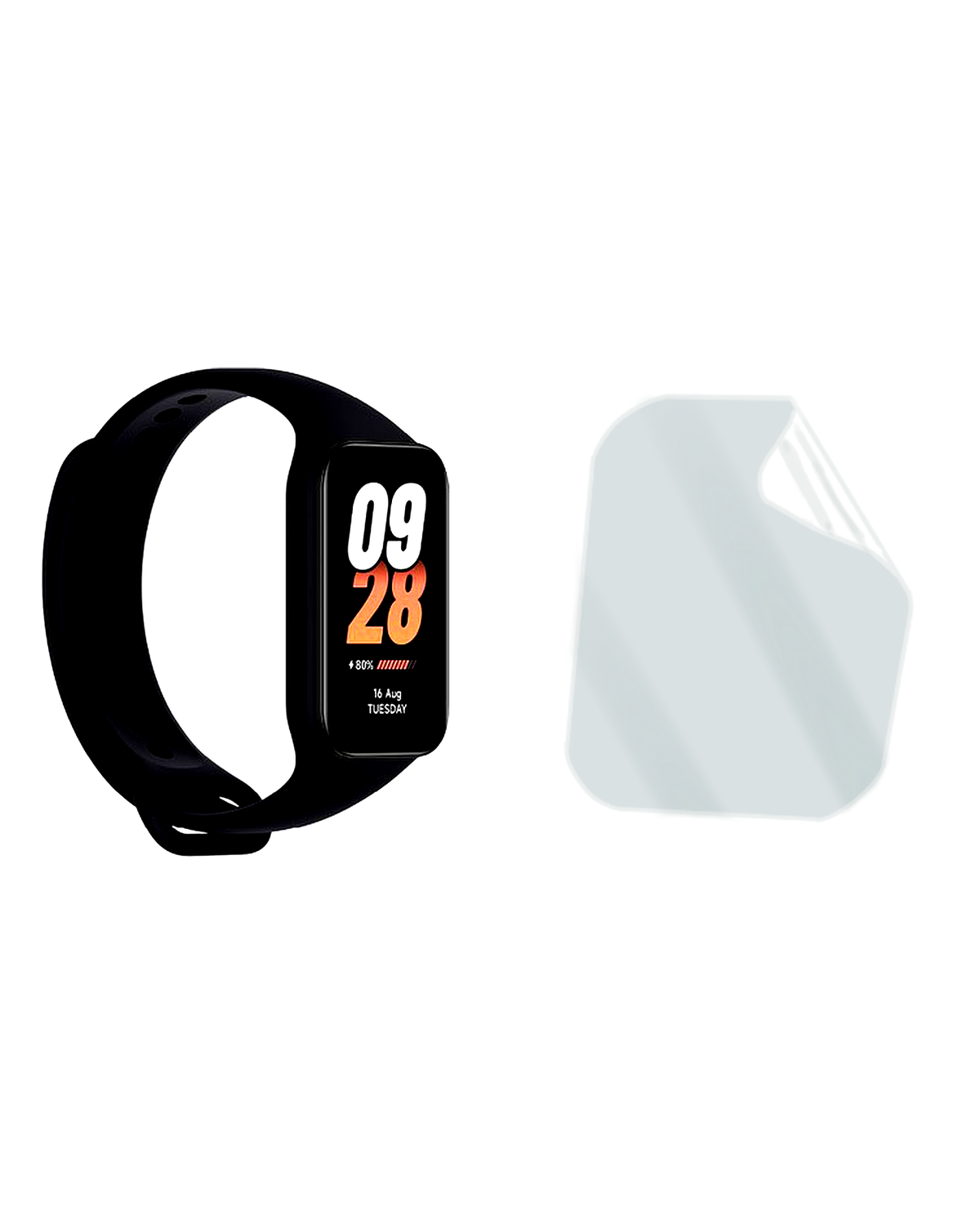 Xiaomi Smart Band 8 Active Saat Uyumlu Uv Nano Kırılmaz Cam Ekran Koruyucu Film 8684609287325